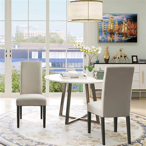 Buy Vanity Art Parsons Upholstered Dining Chair Modern Accent Chair ...