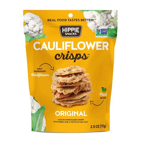 Buy Hippie Snacks Cauliflower Crisps Variety Pack, Plant-based, High ...