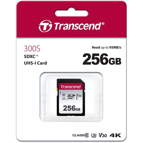Original Transcend 256GB SD Memory Card (TS256GSDC300S) - 256GB or more ...