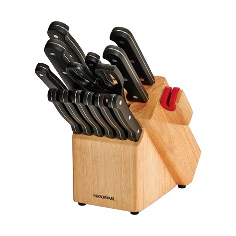 Farberware Knife Block Set With Sharpener And How To Use | CitizenSide