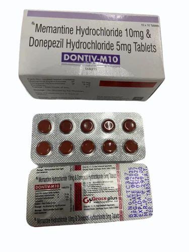 Donepezil Tablet - Memantine Hydrochloride 10 mg & Donepezil ...