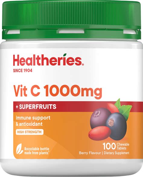 Vit C Superfruits 1000mg Chewable Tablets