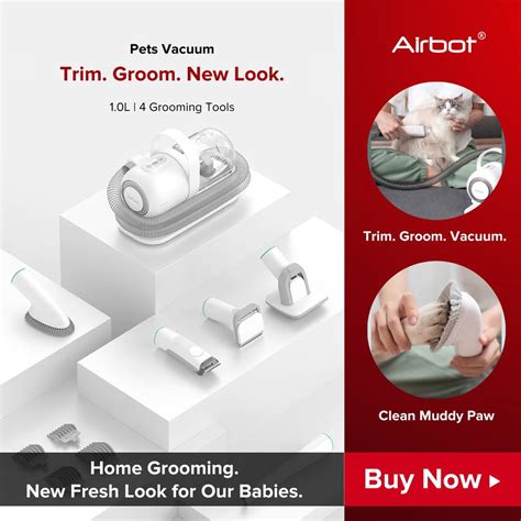 Airbot P1 Pet Grooming Kit เครื่องดูดสูญญากาศ 99 Pet Hair Professional ...
