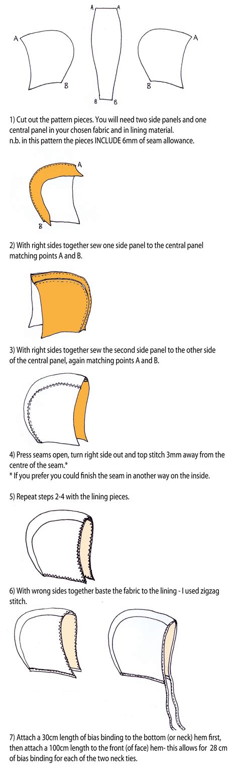 Baby Bonnet Sewing Pattern 的图像结果