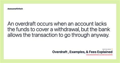 Image result for Overdraft Meaning