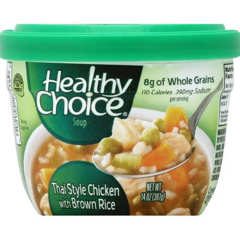 Healthy Choice Soup, Thai Style Chicken with Brown Rice (14 oz ...