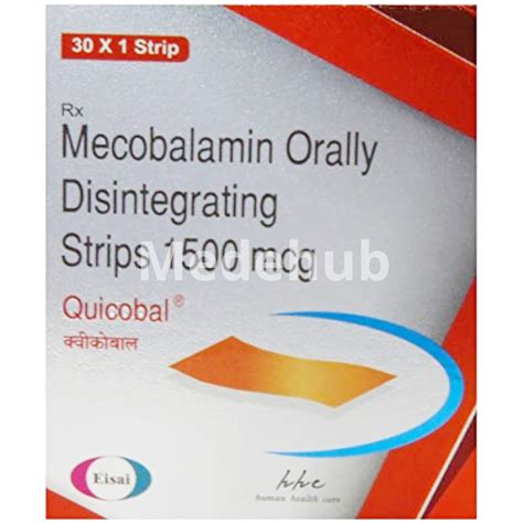 Quicobal 1500mcg Oral Disintegrating Strips - Medehub