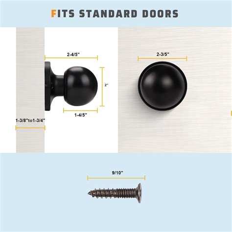 Snapklik.com : 8 Pack One Sided Dummy Door Knob, Non-Turning Handle For ...