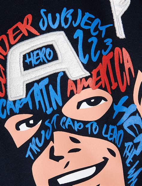 Buy Pure Cotton Captain America™ T-Shirt at Marks & Spencer