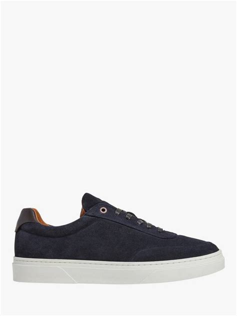 Hackett London Classic Suede and Leather Lace Up Trainers
