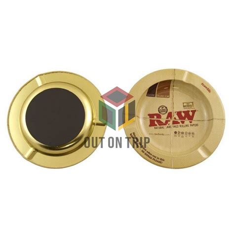 Buy RAW Metal Magnetic Small Ash Tray Online India|OutonTrip.com