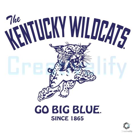Kentucky Wildcats Go Big Blue Since 1866 Svg - CreativeLify
