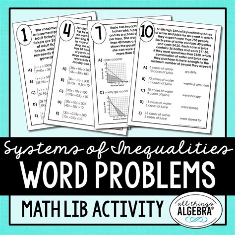 Inequalities Word Problems 的图像结果