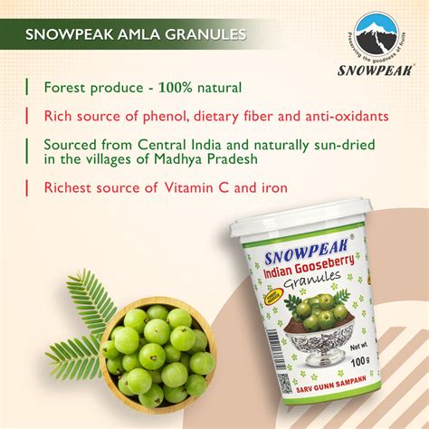 Snowpeak Indian Gooseberry Granules (100 Gms)