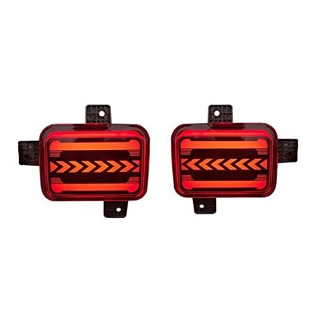 Matrix Type Rear bumper LED Reflector for MAHINDRA THAR 2020 (Set of 2 ...