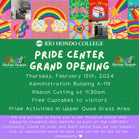 Río Hondo College to Host Grand Opening of New Pride Center on Campus ...