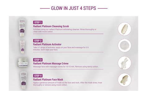 Lotus Herbals Radiant Platinum Cellular Anti-Ageing Facial Kit 5 in 1 ...