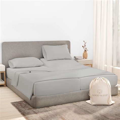 Amazon.com: Split King Sheets Sets for Adjustable Bed, Luxury Sheets ...