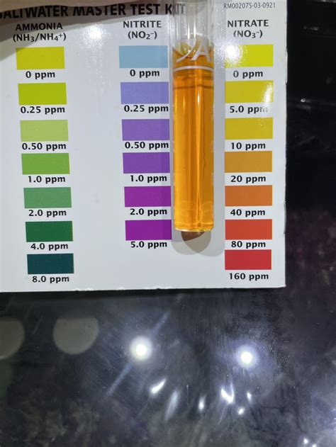 Image result for API Saltwater Test Kit Color Chart