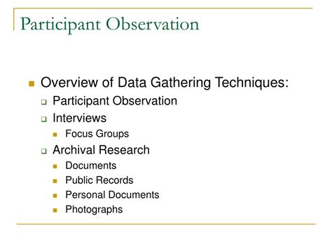 Image result for Explain Participant Observation