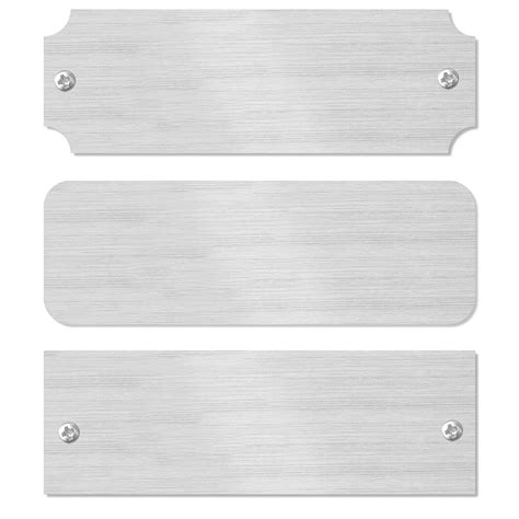 Blank Silver Name Plate