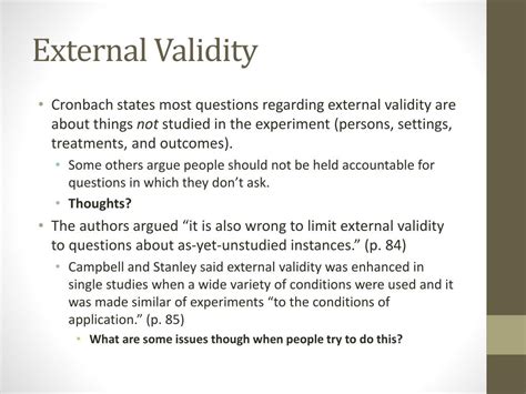 Image result for External Validity Definition