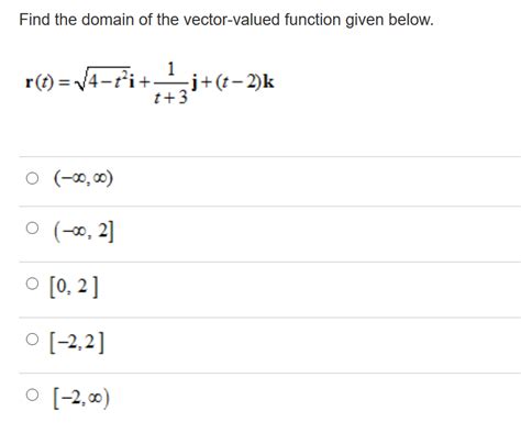 Image result for Vector Valued Function Domain Calculator