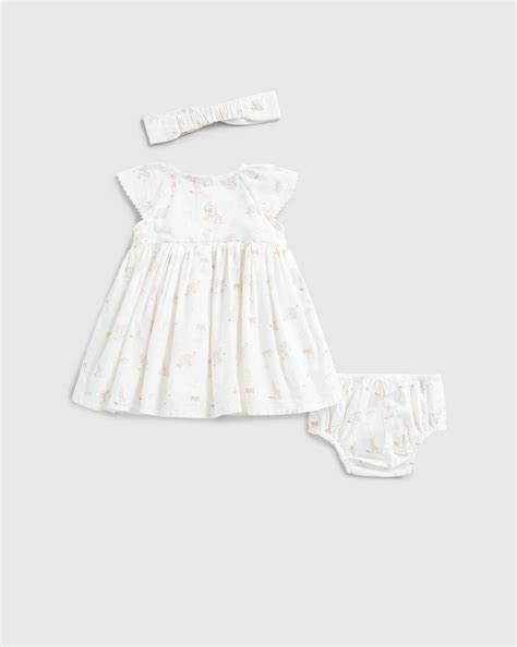 Buy Mothercare Girls Half Sleeve Dresses -White Online at Best Price ...