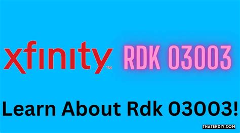 Image result for RDK 03003 Error Code