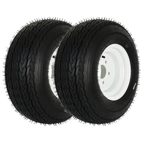 Weize 20.5X8.0-10 Trailer Tires with 10" Rims, 20.5x8x10 Tire, 5 Lug on ...