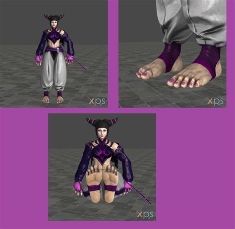 SFV Nostalgia Outfit Juri Han's Feet by 3DFootFan on DeviantArt