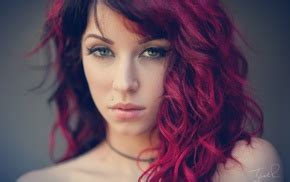 nose rings, portrait, Jack Russell, tattoo, Emma Howes, redhead ...