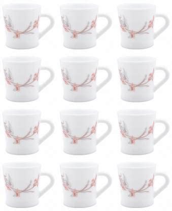 LAOPALA Pack of 12 Opalware Opalware Tea Cups/ Coffee Mugs Price in ...
