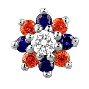 Buy GIVA 925 Silver Pure Joy Nosepin| Nose pin for Women and Girls ...