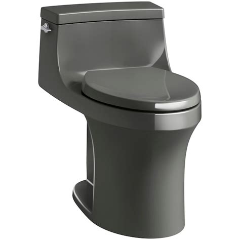 KOHLER San Souci Thunder Grey Compact Elongated Chair Height 1-Piece ...