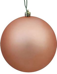 Vickerman 12" Rose Gold Matte Ball Ornament Party Glow Ornament Price ...