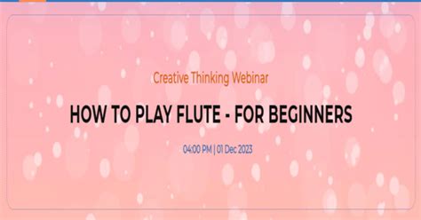 How to Play Flute - For Beginners