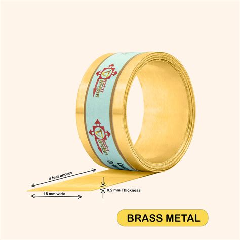 VASTU VARDAN 4 FEET 0.75 INCH BRASS STRIP – vastuvardan