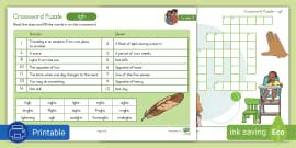 Grade 3 Phonics Crossword Puzzle sh (teacher made) - Twinkl
