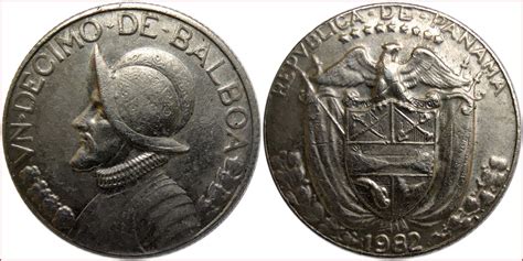 Balboa: coin from Republic of Panama (1930-...); 100 centésimo