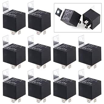 Swpeet 10Pcs 12V 30/40 Amp 5-Pin SPDT Electrical Relays Kit Perfect for ...