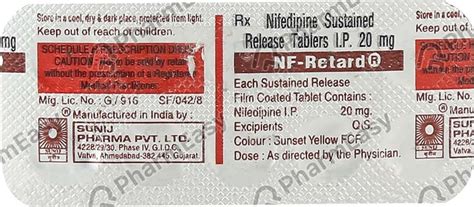 Nf Retard 20 MG Tablet (10): Uses, Side Effects, Price & Dosage | PharmEasy
