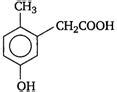 p-cresol reacts with chloroform in alkaline medium to give the compound ...