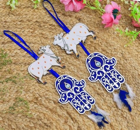 Ascension Cow Evil Eye toran Hanging Door Bandarwal toran Home Décor ...