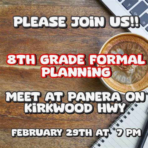 8th grade Formal planning , Panera Bread (3650 Kirkwood Highway ...