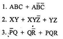 Minimisation of Boolean Functions - with solved example problems