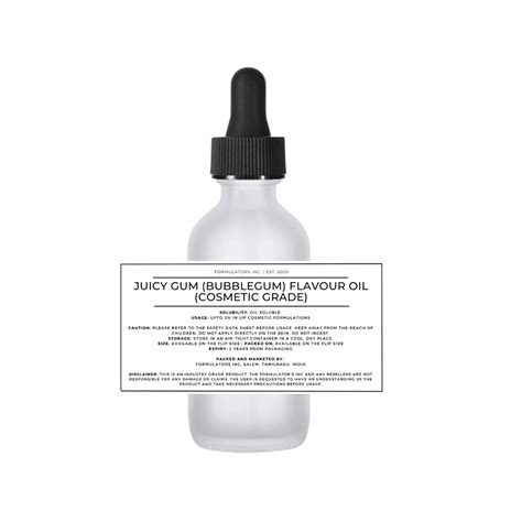 Juicy Gum (Bubblegum) Flavour Oil (Cosmetic Grade) – Formulators Inc