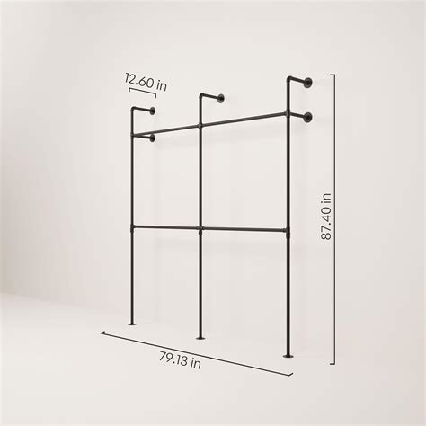 pamo Industrial Pipe Clothing Rack – Wall Mounted India | Ubuy