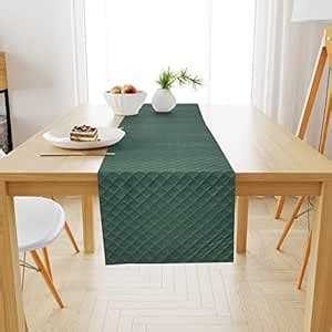 Buy HOMADORN Premium Velvet Quilted Table Runner for 6 Seater Dining ...