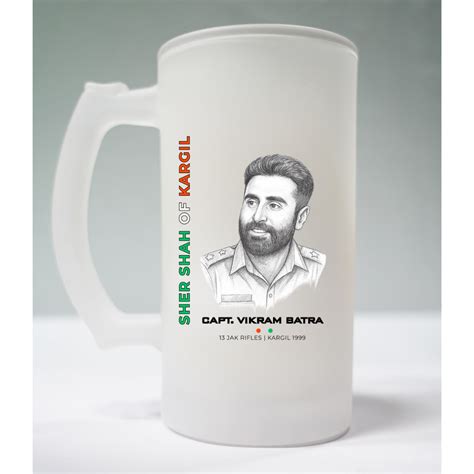 CAPT. VIKRAM BATRA - Frosted Beer Mug